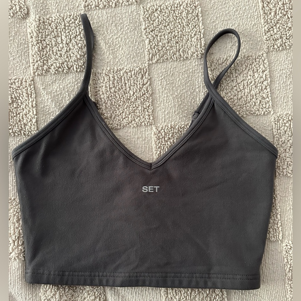SET Active Gray Sports Bra